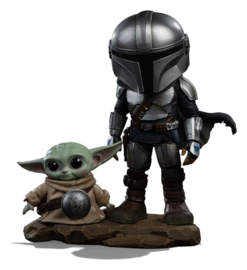 (Pre-order) The Mandalorian & Grogu MiniCo Figure The Mandalorian and Grogu