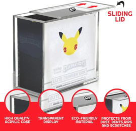 Acrylic Display Case for Elite Trainer Boxes Ver. 2 with Sliding Lid