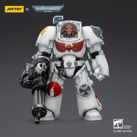 (Pre-order) Warhammer 40,000 Action Figure White Scars Terminator 3 with Power Fist and Assault Cannon 14 cm