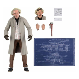 (Pre-order) Back to the Future Action Figure Ultimate Doc Brown 18 cm