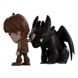 (Pre-order) How to Train Your Dragon Vinyl Figure Meeting Toothless 11 cm     