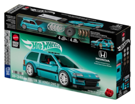 (Pre-order) Hot Wheels Speed Series Mattel Brick Shop Building Set 1/32 Custom â90 Honda Civic EF