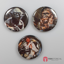 Vintage Star Wars - 3 buttons / Pins