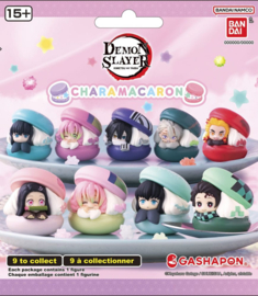 (Pre-order) Demon Slayer Gashapon Blind Packs Mini Figures 4 cm Chara Macaron Display (24)