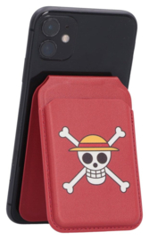 (Pre-order) One Piece Card Holder Luffy Jolly Roger (Red) 10 cm