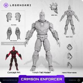 PRE-ORDER Legendari Actionfigur 1/10 Crimson Enforcer 18 cm