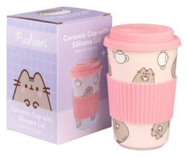 (Pre-order) Pusheen Ceramic Mug with Lid 400 ml