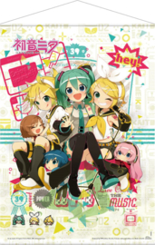 (Pre-order) Vocaloid Wallscroll Hey! Piapro Characters 50 x 70 cm