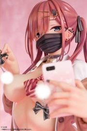 (Pre-order) Original Character PVC Statue 1/5 Red-Haired Gyaru-Chan Mask Ver. Illustration by Nanamakura 29 cm