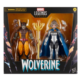 Wolverine 50th Anniversary Marvel Legends Action Figure 2-Pack Wolverine & Lilandra Neramani