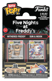 (Pre-order) Five Nights at Freddy's Bitty POP! Vinyl Figure 2-Pack Withered Freddy & Sun & Moon 2 cm