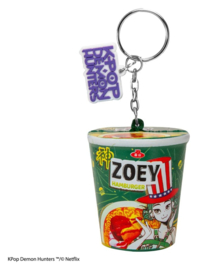 (Pre-order) KPop Demon Hunters Squishy Keychain Zoey Hamburger Noodles