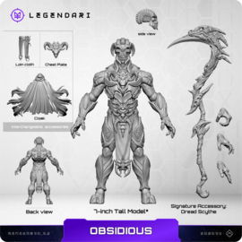 PRE-ORDER Legendari Actionfigur 1/10 Obsidious 18 cm