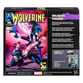 Wolverine 50th Anniversary Marvel Legends Action Figure 2-Pack Wolverine & Psylocke 15 cm