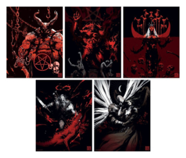 (Pre-order) Diablo Art Print Set of Five Limited Edition 36 x 28 cm