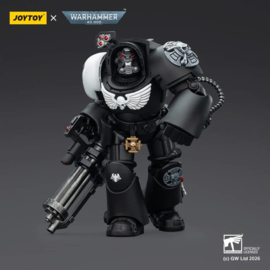 (Pre-order) Warhammer 40,000 Action Figure Raven Guard Terminator 3 with Power Fist and Assault Cannon 14 cm
