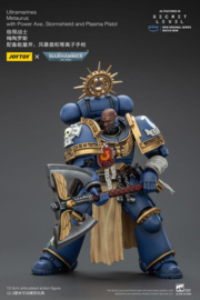 (Pre-order) Warhammer 40,000 Action Figure Ultramarines Metaurus with Power Axe, Stormshield and Plasma Pistol 13 cm