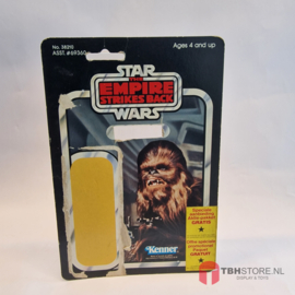 Vintage Star Wars Cardback Chewbacca Yellow Clipper Wrap