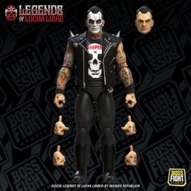 (Pre-order) Legends of Lucha Libre Fanaticos Action Figure Vampiro Coffin Box Resurrected 15 cm