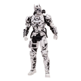 DC Multiverse Action Figure Hazmat Suit Batman (Line Art) (Gold Label)