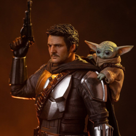 (Pre-order) The Mandalorian & Grogu Art Scale Statue 1/10 The Mandalorian and Grogu 25 cm