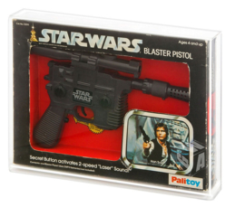 CUSTOM-ORDER Palitoy/Kenner Star Wars Han Solo Blaster Acrylic Display Case