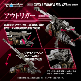 Zoids Plastic Model Kits 2-Pack 1/100 RMZ-010 Canoly Molga & Hell Cat Base Guards Sets 20 cm            