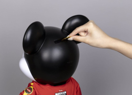 (Pre-order) Mickey and Friends Vinyl Bank SYAKING-BANG!! Functional Figurine Race Car Micky 48 cm