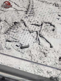 (Pre-order) Jurassic Park III Excavation Map Velociraptor 27 cm