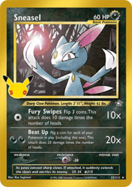 Pokémon TCG - Sneasel - 30th anniversary - 25/111