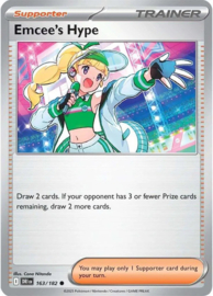 Pokémon TCG - Emcee's Hype - Destined Rivals - 163/182 Reverse Holo
