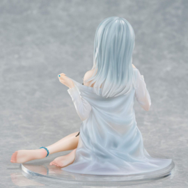 Original Character PVC Statue 1/7 Silver-Haired Girl Sky Blue Morning Special Outfit Ver. by Fuumi Illustration 16 cm 