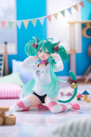 (Pre-order) Hatsune Miku PVC Statue Desktop Cute Figure Hatsune Miku Cat Ear T-Shirt Ver. 13 cm        