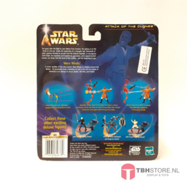 Star Wars Attack of the Clones Mace Windu with Force Power Attack