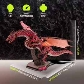 (Pre-order) Ugears 3D Wooden Model Kit Firestorm Dragon 43 cm
