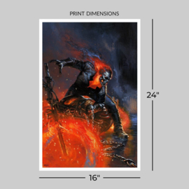 (Pre-order) Marvel Fine Art Print Ghost Rider 41 x 61 cm - unframed