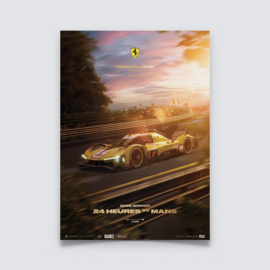 (Pre-order) Ferrari AF Corse Puzzle 499P 24 Heures du Mans 2025 Winner (1000 Pieces) 48 x 68 cm
