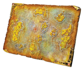 (Pre-order) World of Warcraft Replica Metal Map of Azeroth Limited Edition 12 x 18 cm