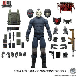 PRE-ORDER Operation: Monster Force Action Figure 1/12 Delta Red Urban Operations Trooper 15 cm