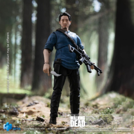 (Pre-order) The Walking Dead Exquisite Mini Series  Actionfigur 1/18 Glenn 11 cm