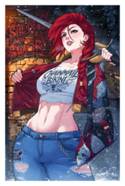 (Pre-order) Dynamite Entertainment Fine Art Print Red Sonja 61 x 41 cm - unframed