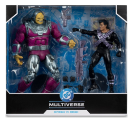 (Pre-order) DC Multiverse Megafig Action Figure 2-Pack Mongul vs Superman (Return of Superman) 25 cm