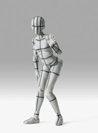 PRE-ORDER S.H.Figuarts Action Figure Body-Chan Sports Edition Wire Frame (Gray Color Ver.) 15 cm