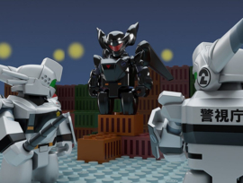 (Pre-order) Mobile Police Patlabor Brickroid Action Figure AV-98 Ingram Unit 2 5 cm
