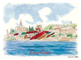 (Pre-order) Porco Rosso Puzzle and easel Savoia water landing (150 pieces)