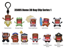 (Pre-order) Domo-kun 3D PVC Bag Clips Series 1 Display (24)