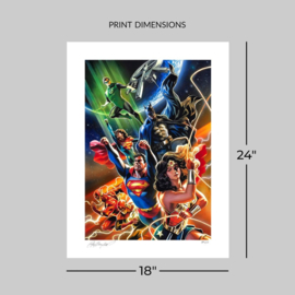 (Pre-order) DC Comics Fine Art Print Justice League Unlimited 46 x 61 cm - unframed