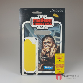 Vintage Star Wars - Cardback Chewbacca 41 back Clipper Yellow Wrap