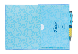 Stitch Premium Plush Notebook A5 with pen Tropical