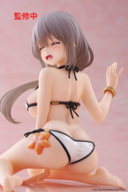 (Pre-order) Uzaki-chan Wants to Hang Out! PVC Statue Desktop Cute Figure Tsuki Uzaki (Swimwear Ver.) 13 cm          